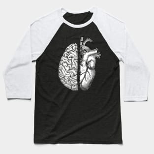 half brain half heart balance Baseball T-Shirt